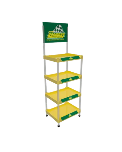 Display de Plástico Injetado com 4 bandejas 50x40